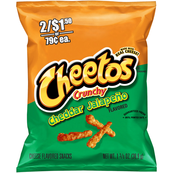 Cheetos Cheddar Jalapeno Flavored Cheese Flavored Snacks Same-Day