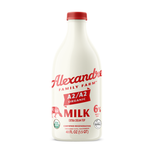 Alexandre Family Farm A2/A2 Organic 6% Whole Milk Same-Day