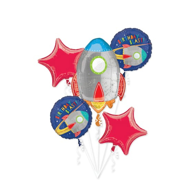 Mayflower INFLATED Birthday Blast Foil Balloon Bouquet