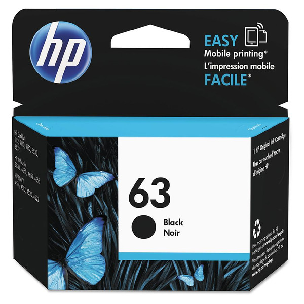 HP 63 Black Original Ink Cartridge - 1 each