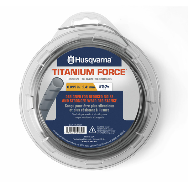 Husqvarna Titanium force 0.095-in x 200-ft Bulk reel Trimmer Line