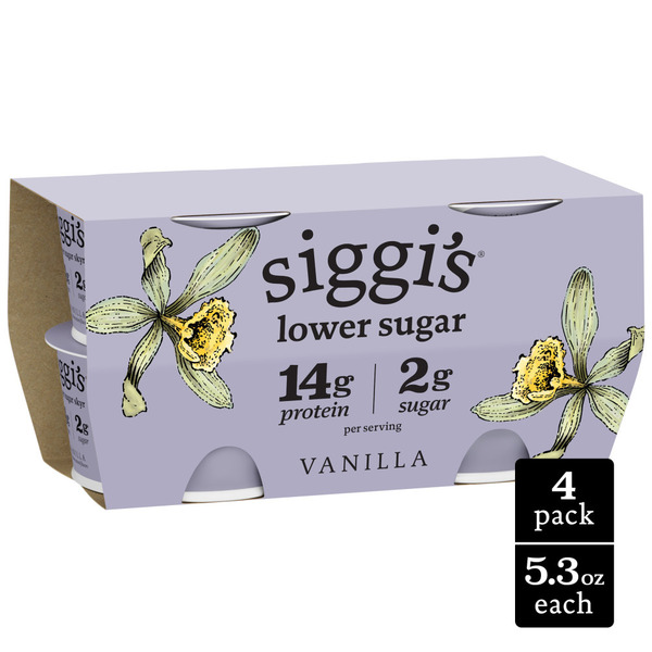 Siggi's Lower Sugar, Lower Calorie Icelandic Skyr Lowfat Yogurt