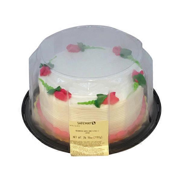 8 2 Layer Decorated White Cake Each From Safeway Instacart