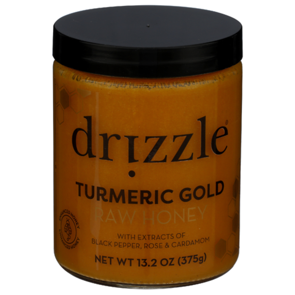 Drizzle Honey Turmeric Gold Raw Honey