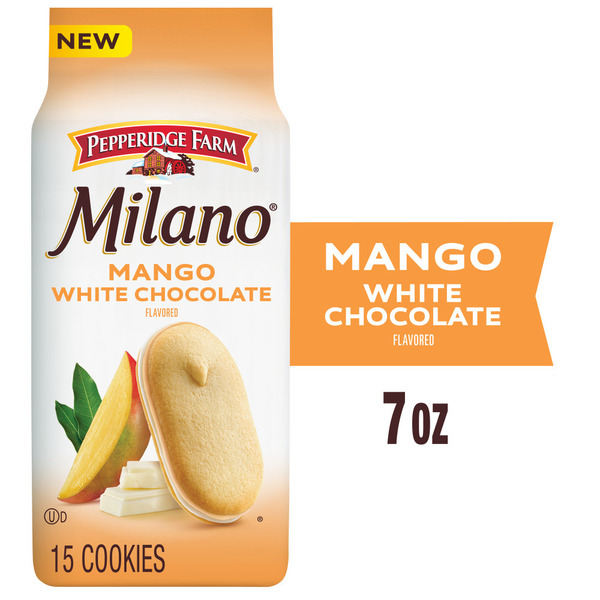 Pepperidge Farm Milano White Chocolate Mango Flavored Cookies Same