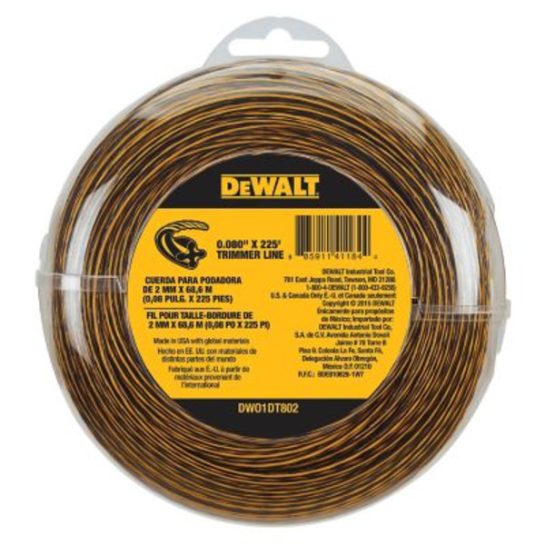 DEWALT 0.08 in. x 225 ft. Cordless String Trimmer Line