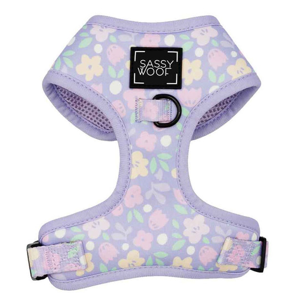 Sassy Woof Fleur De Sass Adjustable Dog Harness, Large