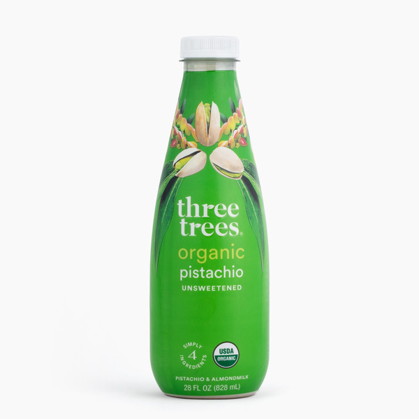 Three Trees Pistachio Milk, 10.5g Protein per Bottle, Unsweetened
