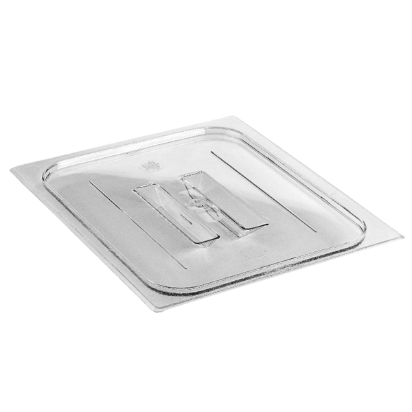 Cambro - Camwear Food Pan Cover, 1/2 size, with handle, clear, NSF
