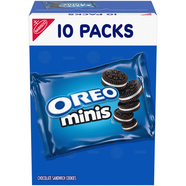 Oreo Mini Chocolate Sandwich Cookies Snack Packs