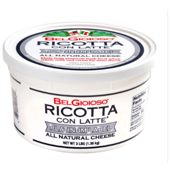 Belgioioso - Platinum Ricotta - 4/3lb. Tub