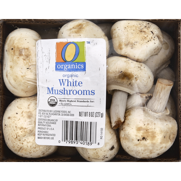 O Organics Mushrooms, Organic, White