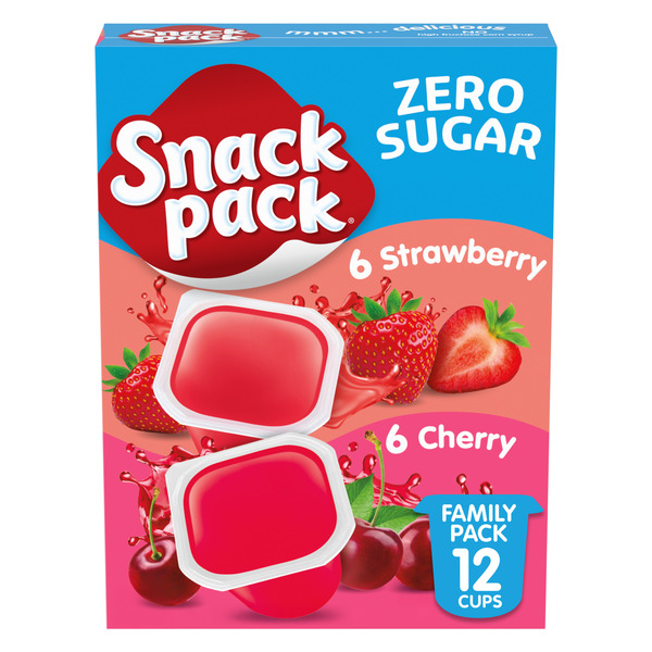 Snack Pack Zero Sugar Strawberry and Cherry Juicy Gels Same-Day