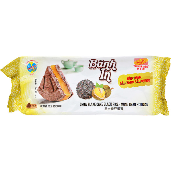 TAN HUE VIEN Black Rice Mung Bean Durian Cake