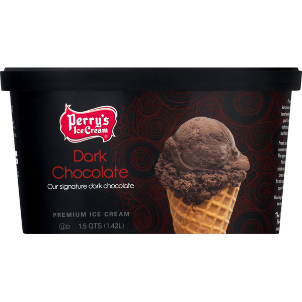 Perrys Ice Cream Ice Cream, Premium, Dark Chocolate (1.5 qt) Instacart