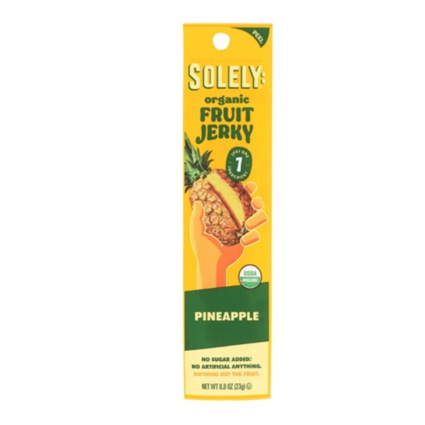 Solely Organic Pineapple Fruit Jerky