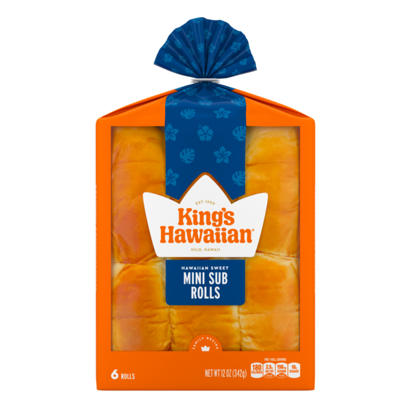 King's Hawaiian Original Hawaiian Sweet Mini Sub Rolls Same-Day