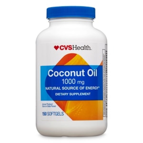 CVS Coconut Oil, 1000mg (150 ct) from CVS Pharmacy® Instacart