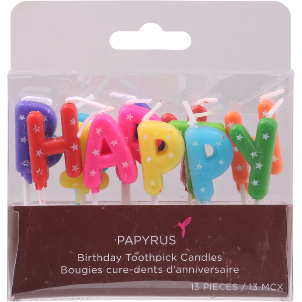 Papyrus Birthday Toothpick Candles