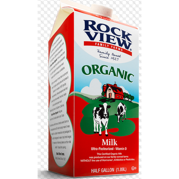 Rockview- Whole Milk - Half Gallon
