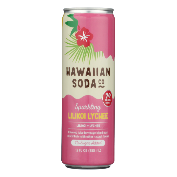 Hawaiian Soda Co Soda, Lilikoi Lychee, Sparkling Same-Day Delivery
