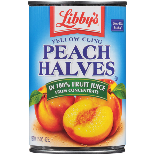 Libby's Yellow Cling Peach Halves in 100% Fruit Juice Same-Day