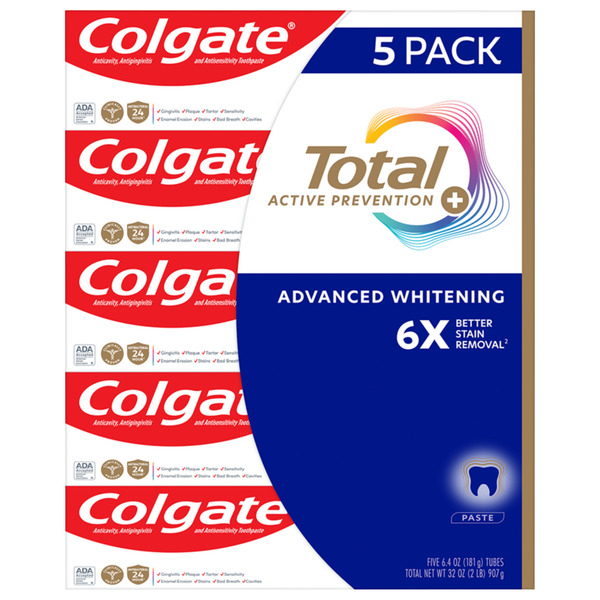 Colgate Total Toothpaste, 6.4 oz, 5 ct Same-Day Delivery | Costco ...
