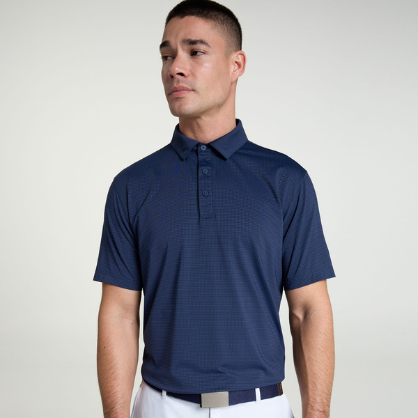 Walter Hagen Men's Performance 11 Textured Polo, XXL - Navy