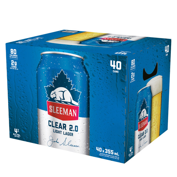 Sleeman Brewing Canned Clear 2.0 Beer