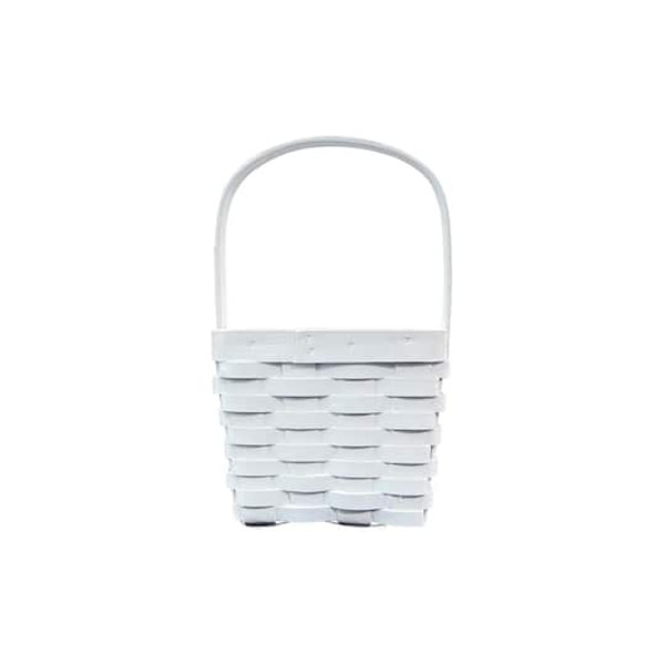 Ashland Square Basket, 5.7 x 4.5 Inch - White