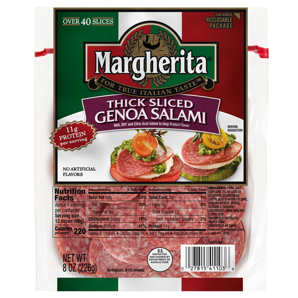 Margherita Sliced Genoa Salami Same-Day Delivery or Pickup | Cub