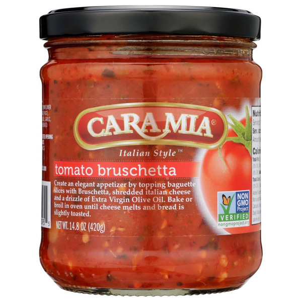 Cara Mia Italian Style Tomato Bruschetta with Basil and Garlic