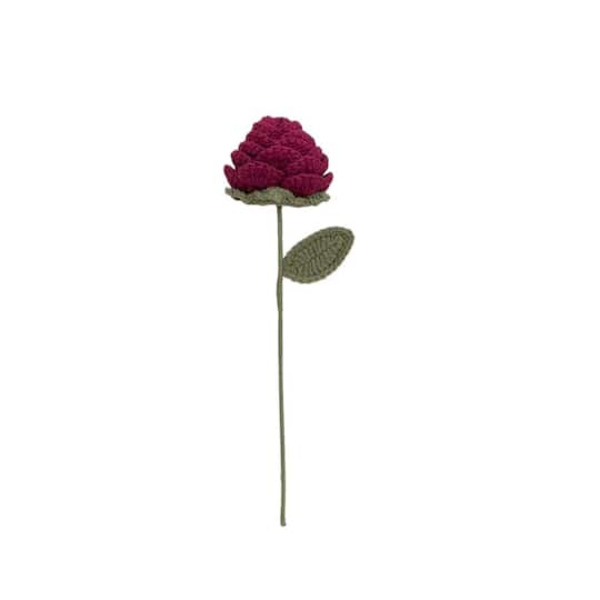 Ashland Crochet Rose Pick - Burgundy