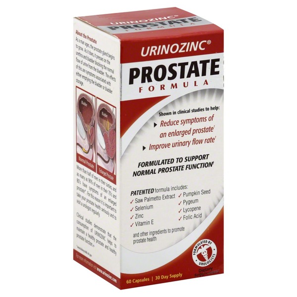 Urinozinc Prostate Formula, Capsules, Box (60 ct) Instacart