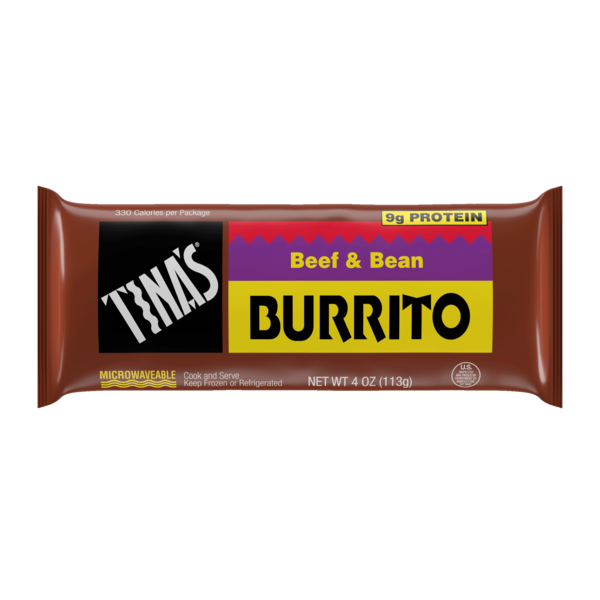Tina's Beef & Bean Burrito