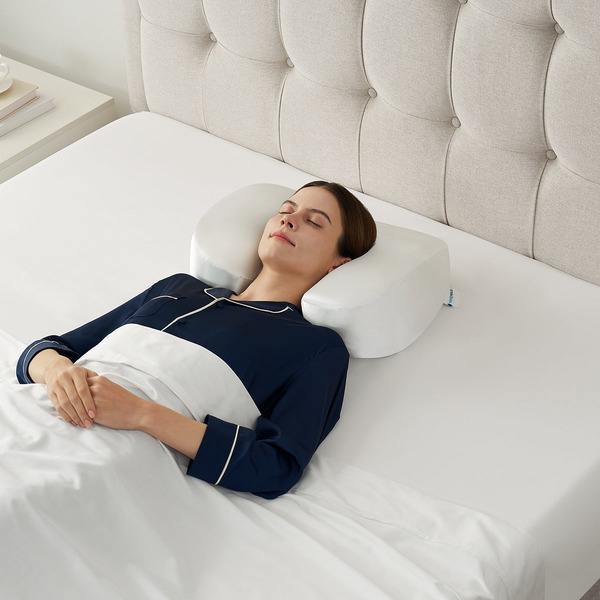 Sleep Renew Bed Pillow, 19 x 14.5 x 5.75 in - White