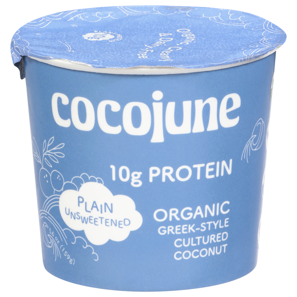 cocoページ cocojune Organic Greek-Style Cultured Coconut Plain Unsweetened