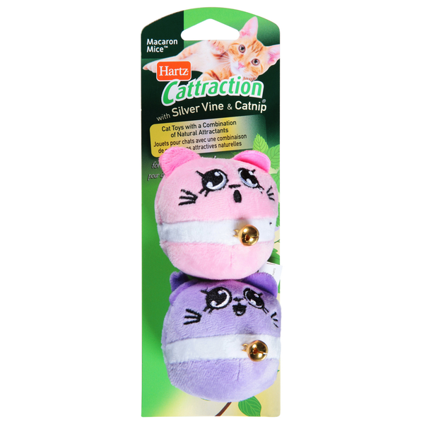 Hartz Cat Toys, Macaron Mice, With Silver Vine & Catnip Same-Day