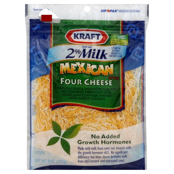 Kraft Shredded Cheese, Mexican Style Four Cheese