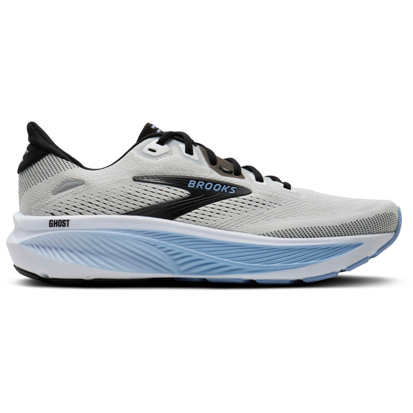Brooks Men's Ghost 18 Running Shoes, Size 12, Medium/D Width - White/Black/Open Air