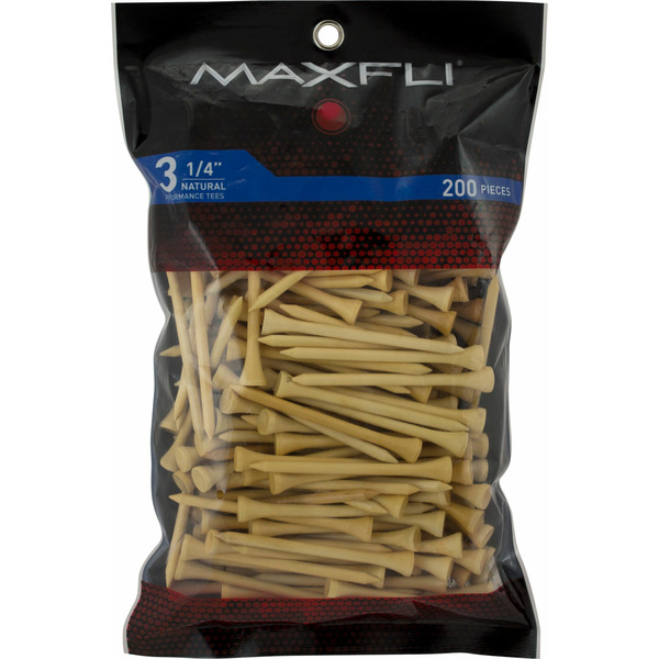 Maxfli Natural Golf Tees 3.25" 200-Pack