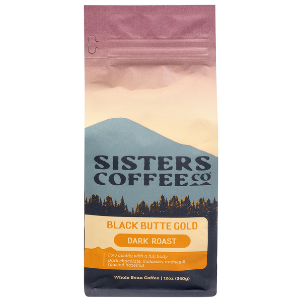 Sisters Coffee Co. Whole Bean Dark Roast Black Butte Gold Coffee