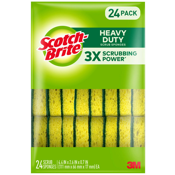 Costco 3M ScotchBrite Heavy Duty Scrub Sponges Yellow SameDay