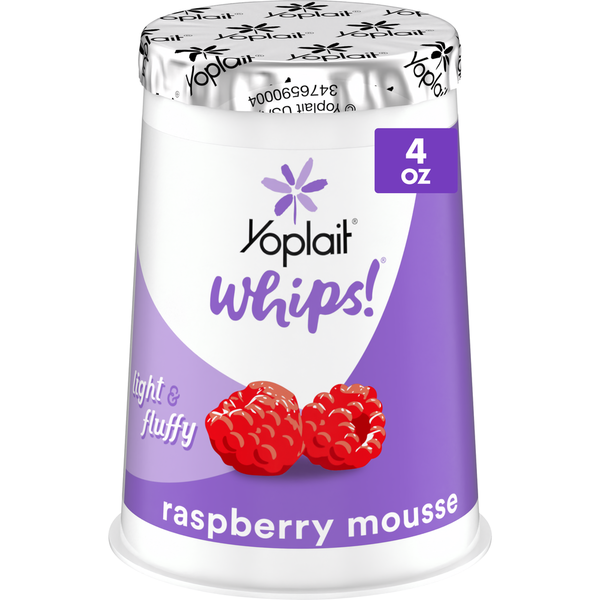 Yoplait Whips Raspberry Mousse Reduced Fat Yogurt Mousse Cup Same