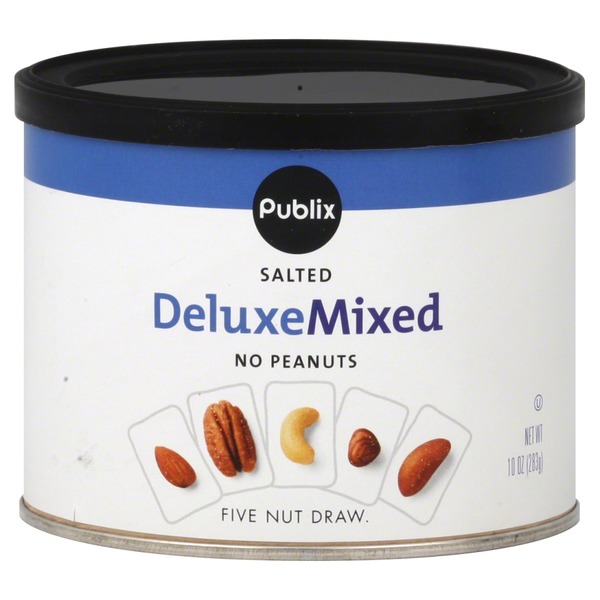 Publix Deluxe Mixed, No Peanuts, Salted (10 oz) Instacart