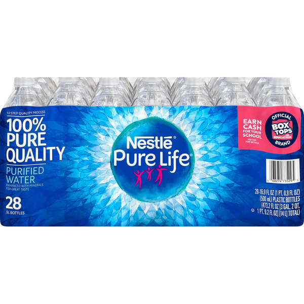 Nestle Purified Drinking Water Nestle Pure Life Splash Bottled Water
