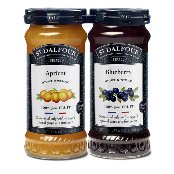 新品OPURIS ブルー アズラーゲン ダーマ ブースター 30ml 3本セット St Dalfour Apricot and Blueberry Fruit Spread, 17.6 oz, 2-count