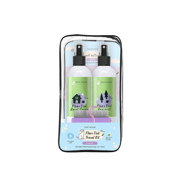 kin+kind Lavender Flea & Tick Travel Kit for Dogs