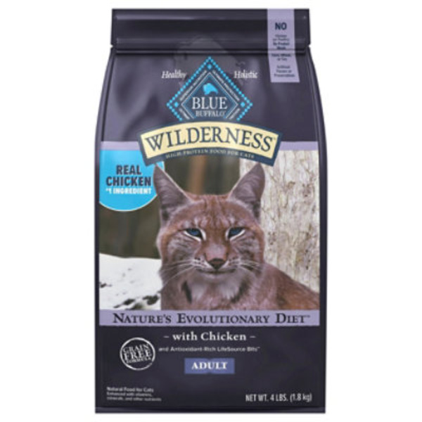 Blue Buffalo Wilderness High Protein, Natural Adult Dry Cat Food, Chicken