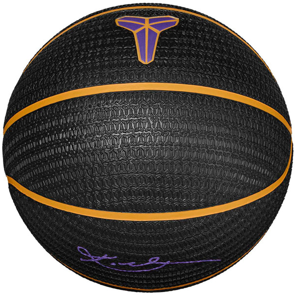 Nike Playground 8 Panel Kobe Bryant Basketball, Size 6 (28.5 in) - Black/University Gold
